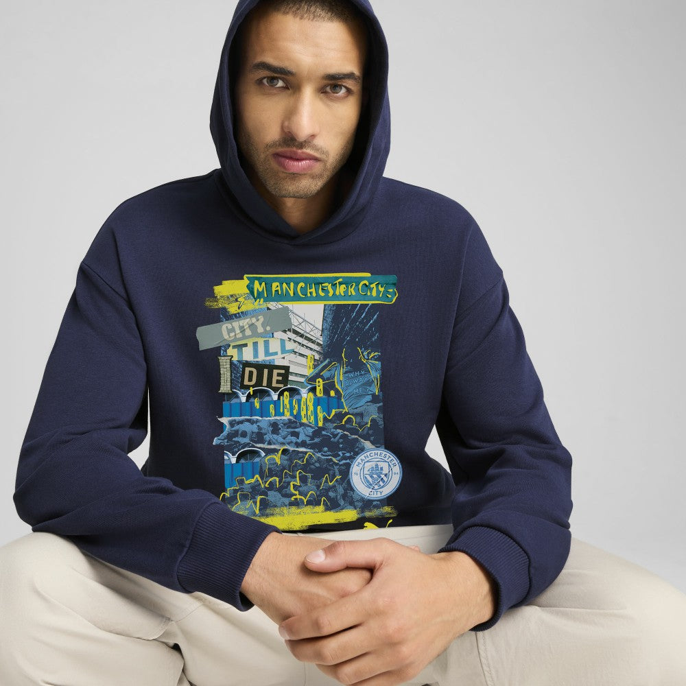 Manchester City ftblNRGY+ Pullover Hoodie - Navy on sale