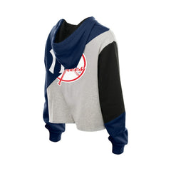 New York Yankees Women's Upcycled Color Block Cropped Boxy Hoodie