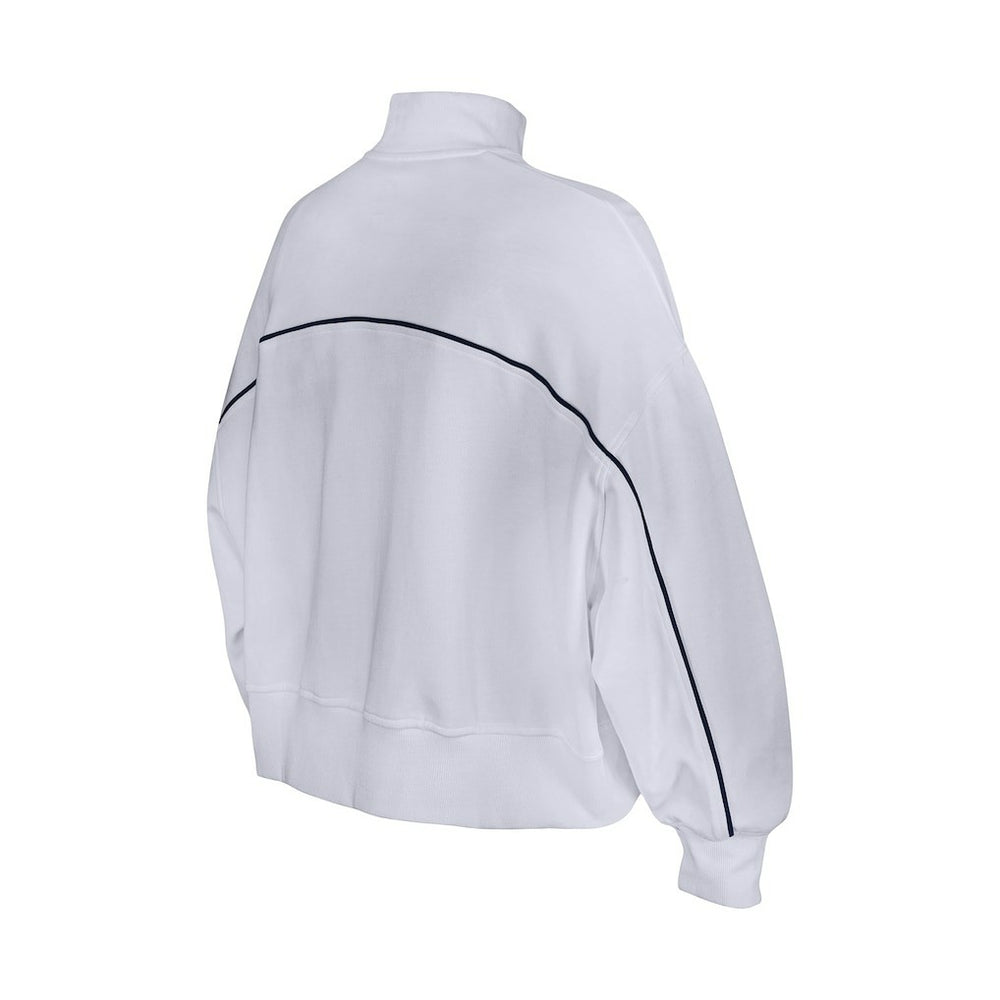 New Era Denver Broncos Female Adult White Functional Fandom Quarter-Zip Sweatshirt sale