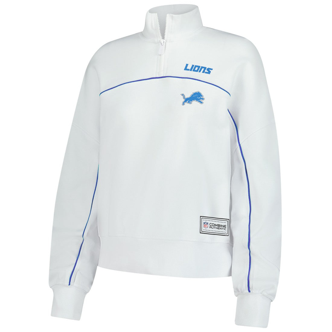 New Era Detroit Lions Female Adult White Functional Fandom Quarter-Zip Sweatshirt online