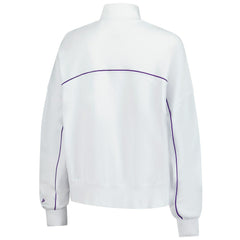 New Era Minnesota Vikings Female Adult White Functional Fandom Quarter-Zip Sweatshirt for sale