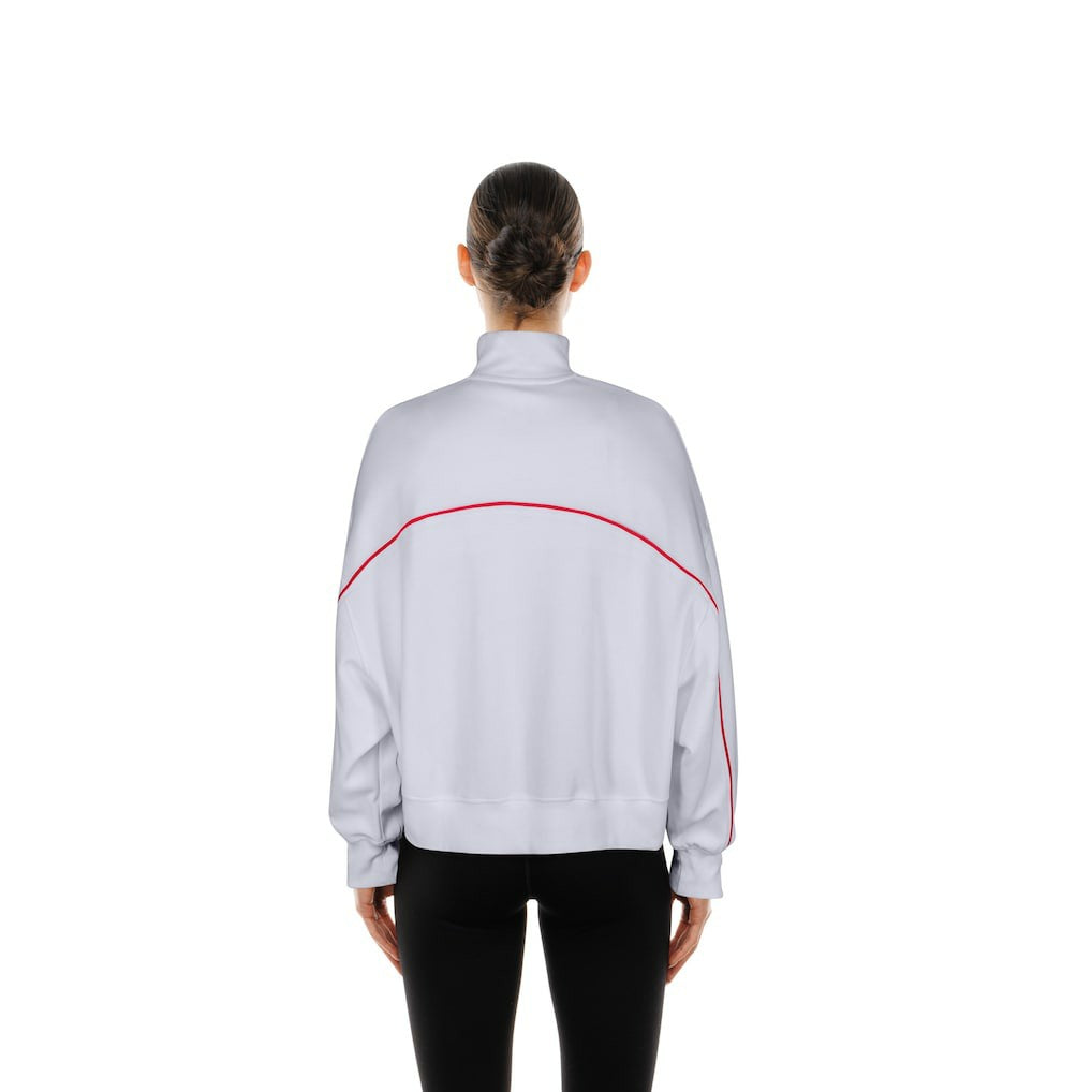 New Era Kansas City Chiefs Female Adult White Functional Fandom Quarter-Zip Sweatshirt discount