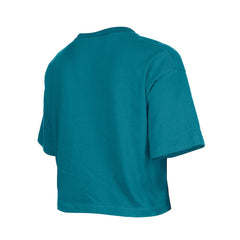 Jacksonville Jaguars New Era Girl's Flip Sequin Boxy T-Shirt - Teal for sale