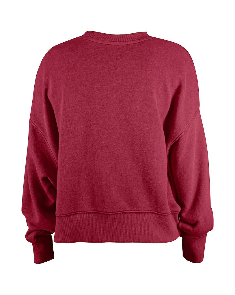 Washington Commanders New Era Girl's Flip Sequin Sweatshirt - Burgundy discount