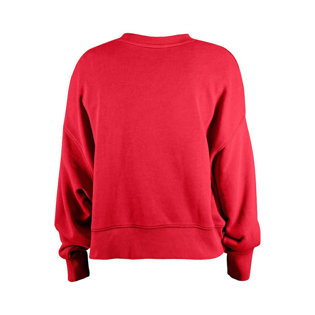 Kansas City Chiefs New Era Girl's Flip Sequin Sweatshirt - Red discount