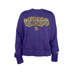 Minnesota Vikings New Era Girl's Flip Sequin Sweatshirt - Purple sale