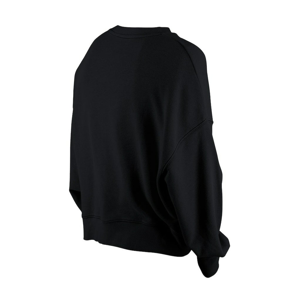 Philadelphia Eagles New Era Women's Oversized Throwback Mineral Wash Crew Neck Sweatshirt - Black outlet