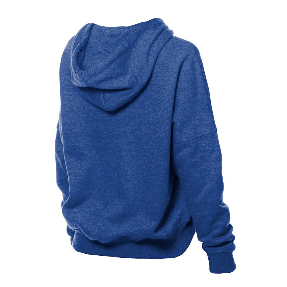 Buffalo Bills New Era Women's Throwback Boxy Hoodie Sweatshirt - Royal on sale
