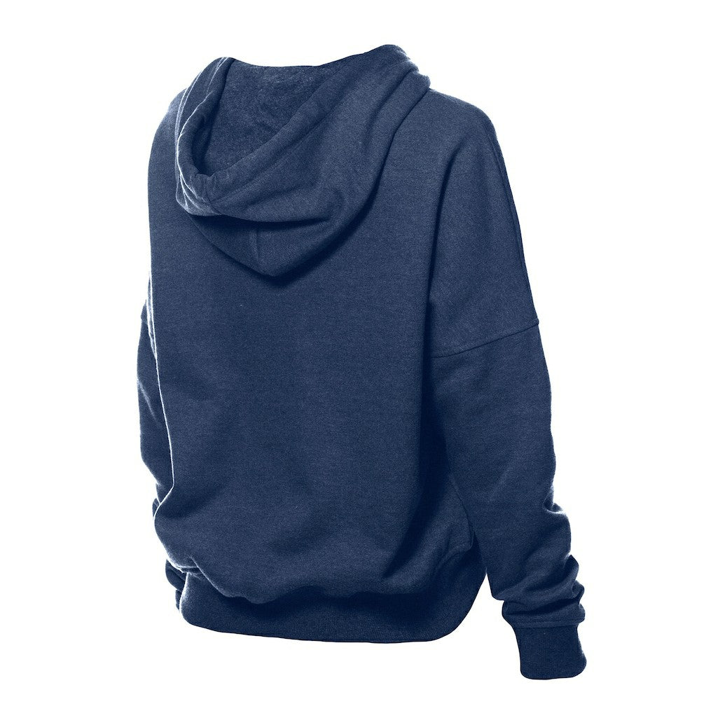 Chicago Bears New Era Women's Throwback Boxy Hoodie Sweatshirt - Navy on sale