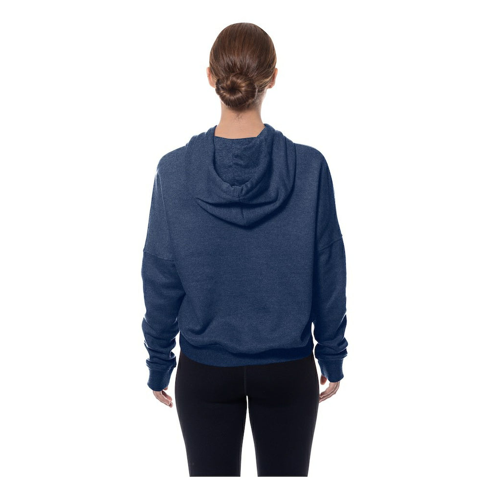 Chicago Bears New Era Women's Throwback Boxy Hoodie Sweatshirt - Navy on sale
