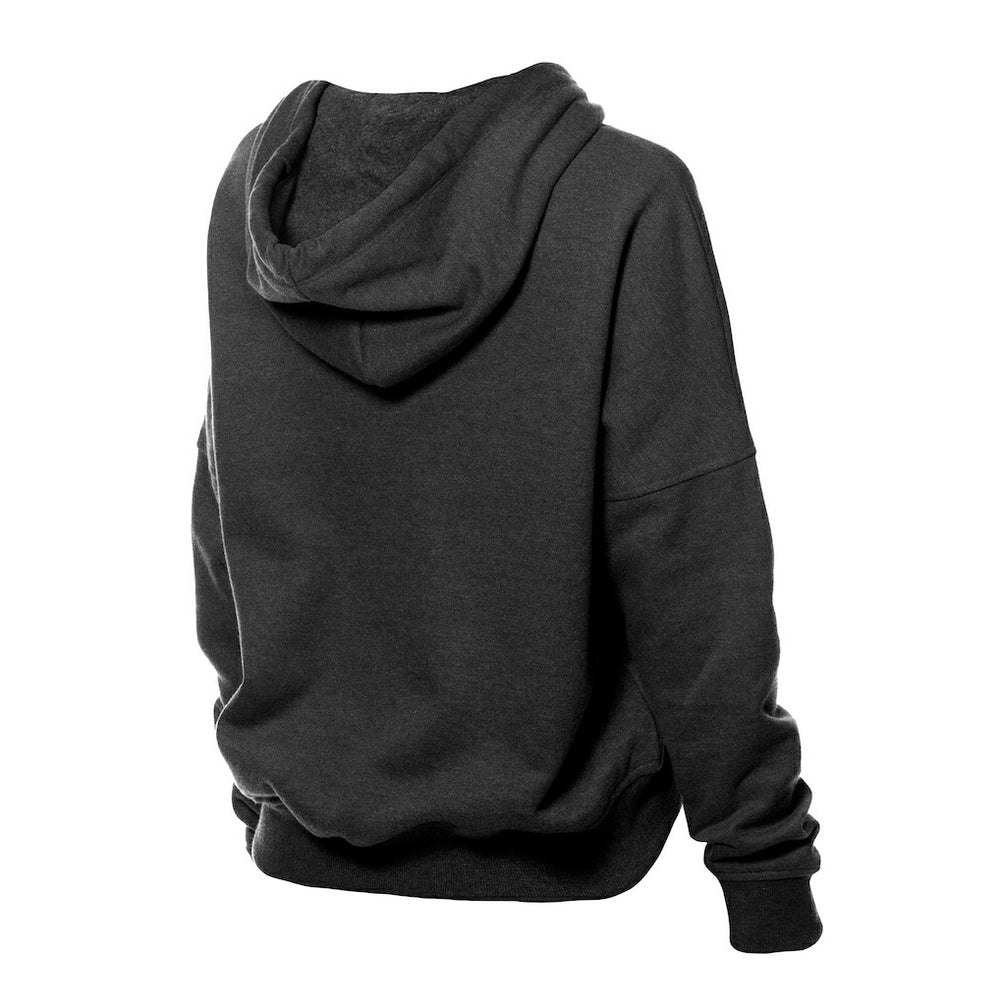 Pittsburgh Steelers New Era Women's Throwback Boxy Hoodie Sweatshirt - Black outlet