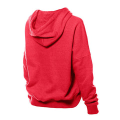 Kansas City Chiefs New Era Women's Throwback Boxy Hoodie Sweatshirt - Red sale
