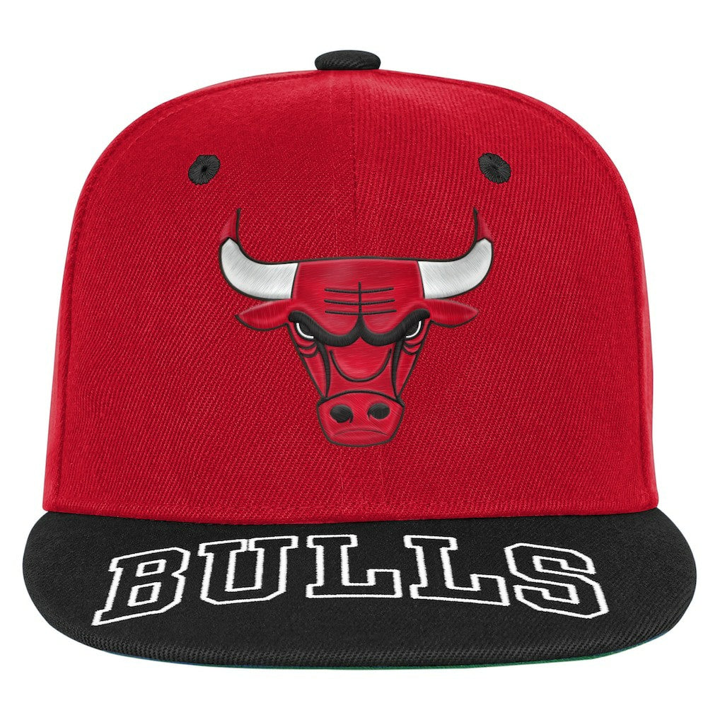 Chicago Bulls Outerstuff Youth Two-Tone Snapback Hat - Red/Black sale