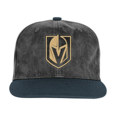 Vegas Golden Knights Outerstuff Youth True Retro Deadstock Adjustable Hat - Silver/Black Hats