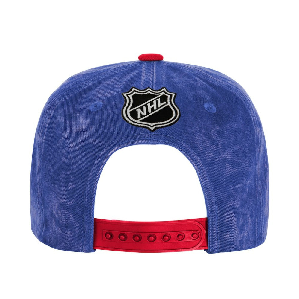 New York Rangers Outerstuff Youth True Retro Deadstock Adjustable Hat - Royal/Red Hats