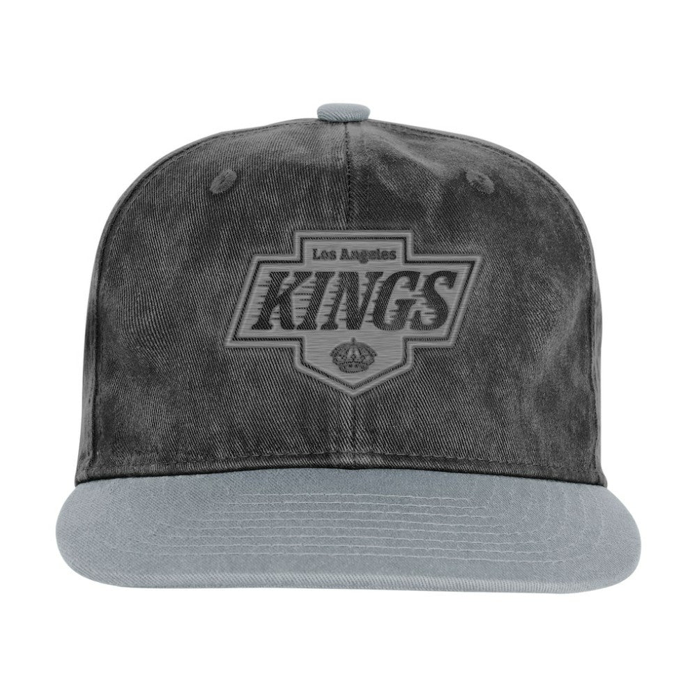 Los Angeles Kings Outerstuff Youth True Retro Deadstock Adjustable Hat - Black/Silver Hats