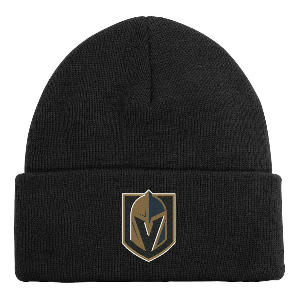 Vegas Golden Knights Outerstuff Youth 2.0 Essential Cuffed Knit Hat - Black Hats
