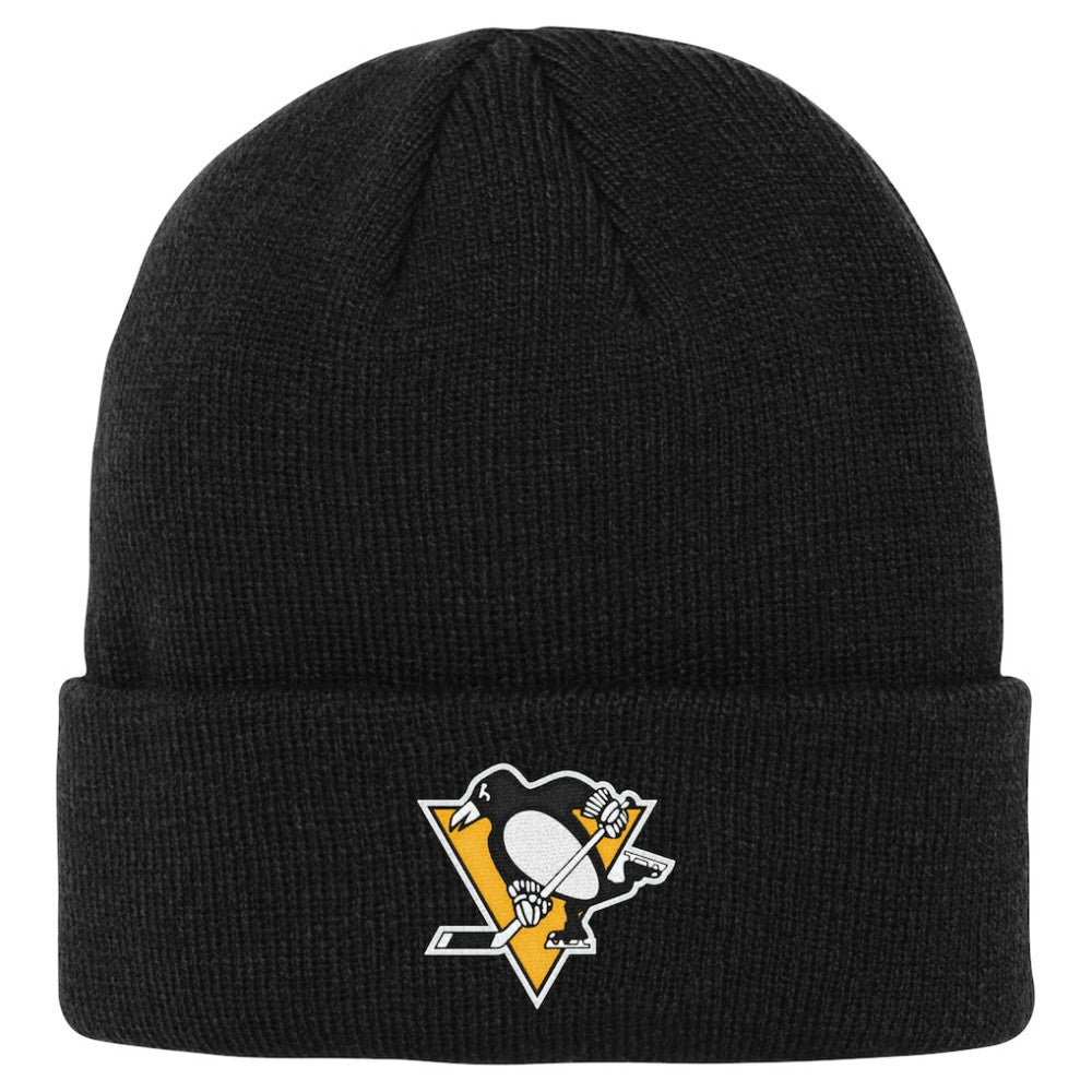 Pittsburgh Penguins Outerstuff Youth 2.0 Essential Cuffed Knit Hat - Black Hats