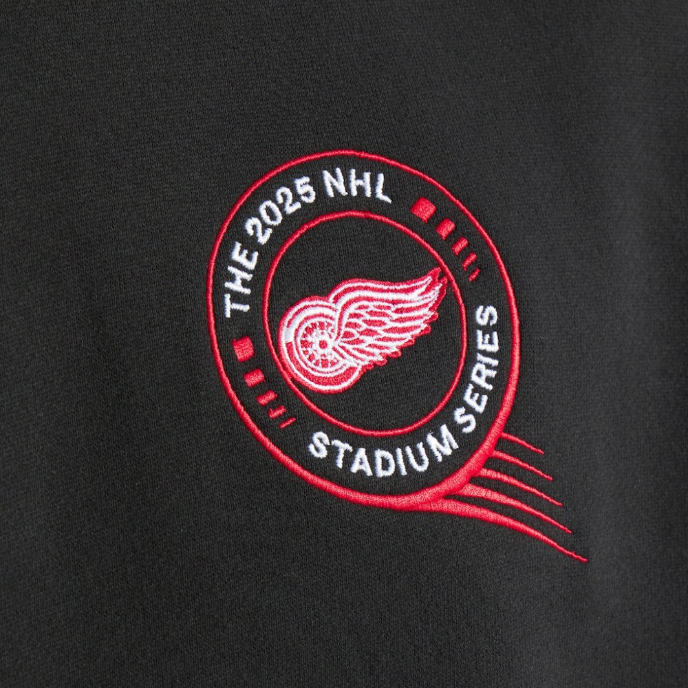 Detroit Red Wings lululemon 2025 NHL Stadium Series Steady State Pullover Hoodie - Black Hoodies