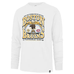 Boston Bruins '47 Centennial Game Long Sleeve T-Shirt - White T-shirts