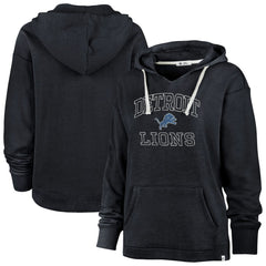 Detroit Lions '47 Women's Plus Size Clarity Kennedy Pullover Hoodie - Navy for sale