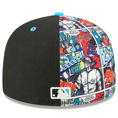 Miami Marlins 2025 MLB Diamond Hero Edition 59FIFTY Fitted Hat Black/Blue