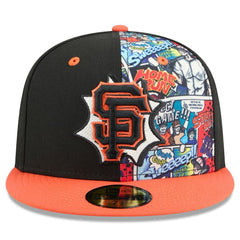 San Francisco Giants 2025 MLB Diamond Hero Edition 59FIFTY Fitted Hat Black/Orange