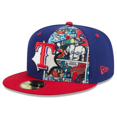 Texas Rangers 2025 MLB Diamond Hero Edition 59FIFTY Fitted Hat Royal/Red