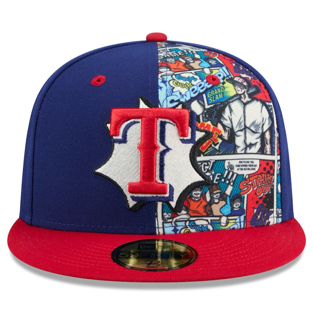 Texas Rangers 2025 MLB Diamond Hero Edition 59FIFTY Fitted Hat Royal/Red
