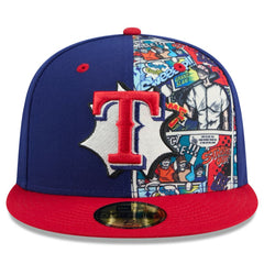 Texas Rangers 2025 MLB Diamond Hero Edition 59FIFTY Fitted Hat Royal/Red