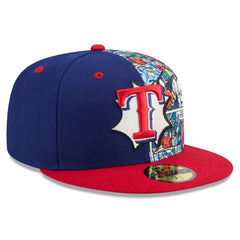 Texas Rangers 2025 MLB Diamond Hero Edition 59FIFTY Fitted Hat Royal/Red
