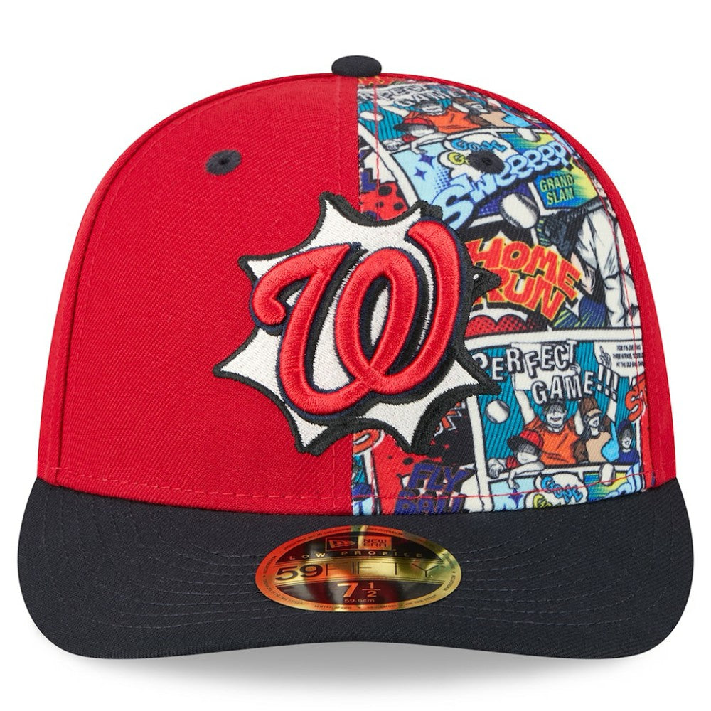 Washington Nationals 2025 MLB Diamond Hero Edition Low Profile 59FIFTY Fitted Hat Red/Navy
