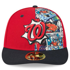 Washington Nationals 2025 MLB Diamond Hero Edition Low Profile 59FIFTY Fitted Hat Red/Navy