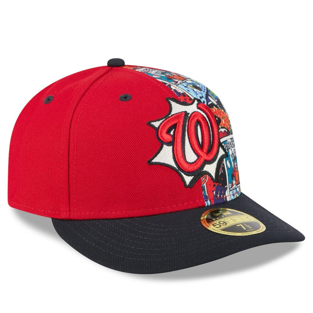 Washington Nationals 2025 MLB Diamond Hero Edition Low Profile 59FIFTY Fitted Hat Red/Navy