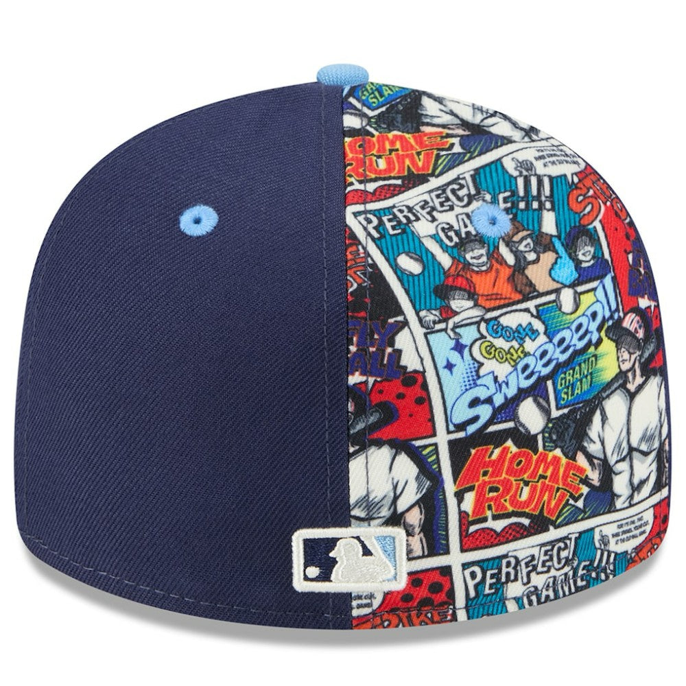 Tampa Bay Rays 2025 MLB Diamond Hero Edition Low Profile 59FIFTY Fitted Hat Navy/Light Blue