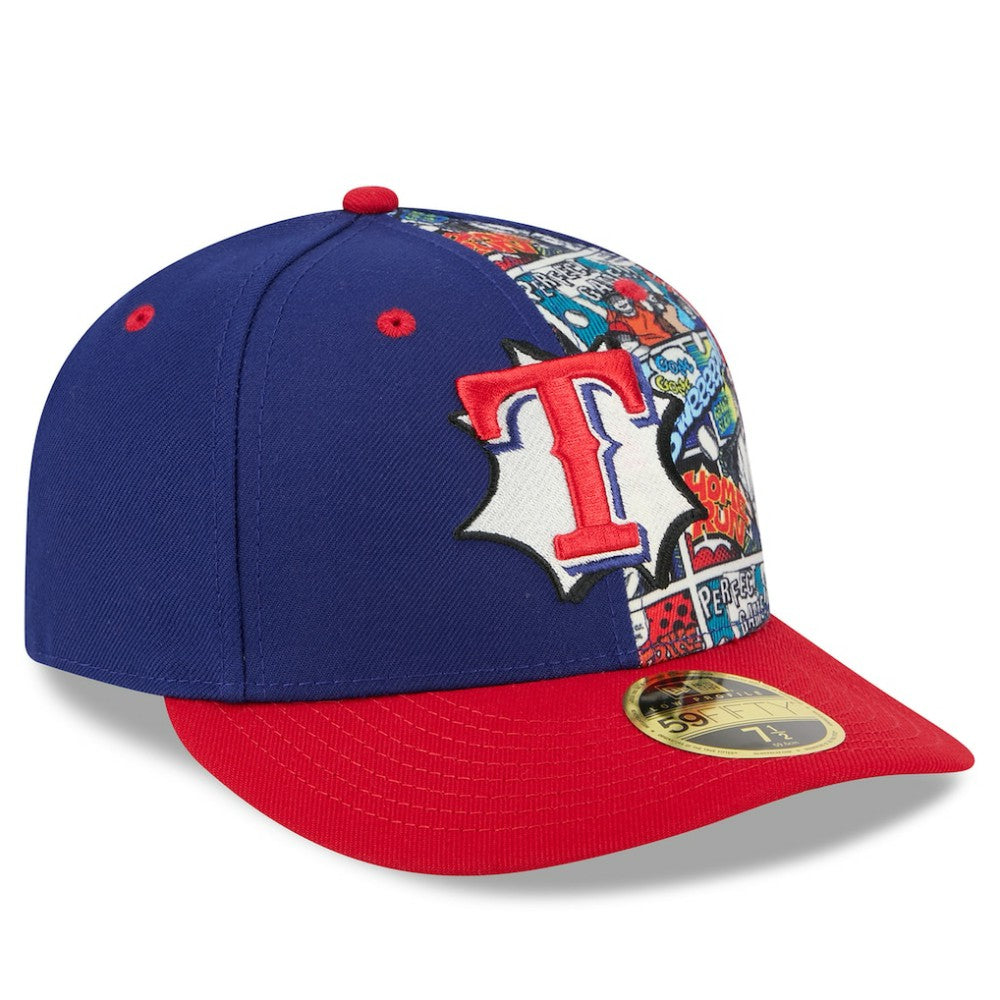 Texas Rangers 2025 MLB Diamond Hero Edition Low Profile 59FIFTY Fitted Hat Royal/Red