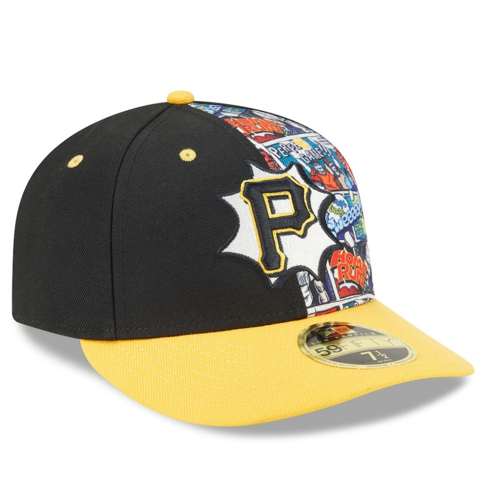 Pittsburgh Pirates 2025 MLB Diamond Hero Edition Low Profile 59FIFTY Fitted Hat Black/Gold