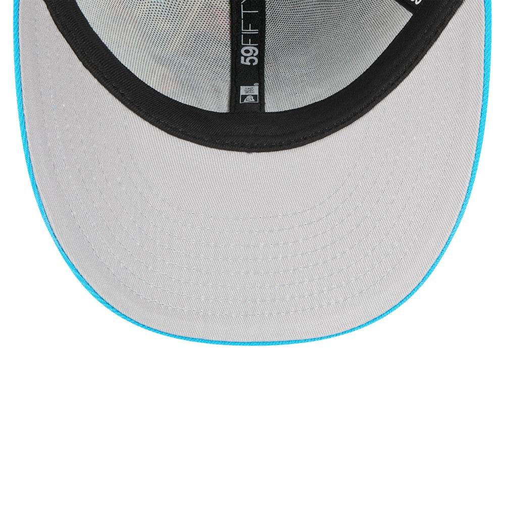 Miami Marlins 2025 MLB Diamond Hero Edition Low Profile 59FIFTY Fitted Hat Black/Blue