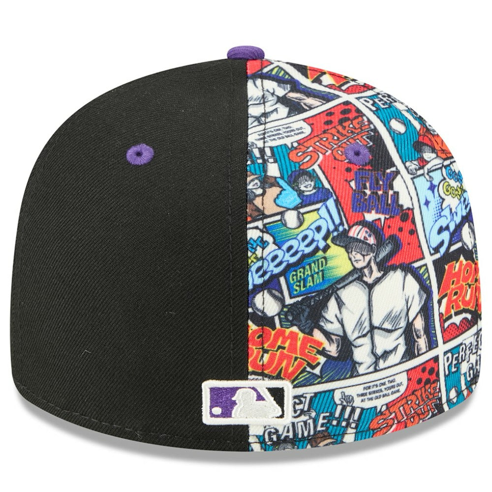 Colorado Rockies 2025 MLB Diamond Hero Edition Low Profile 59FIFTY Fitted Hat Black/Purple