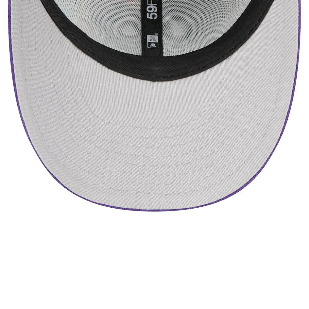 Colorado Rockies 2025 MLB Diamond Hero Edition Low Profile 59FIFTY Fitted Hat Black/Purple