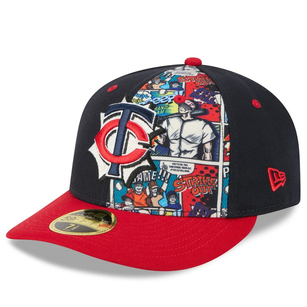 Minnesota Twins 2025 MLB Diamond Hero Edition Low Profile 59FIFTY Fitted Hat Navy/Red