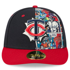Minnesota Twins 2025 MLB Diamond Hero Edition Low Profile 59FIFTY Fitted Hat Navy/Red