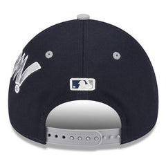 New York Yankees 2025 MLB Diamond Hero Edition A-Frame 9FORTY Adjustable Hat Navy/Gray