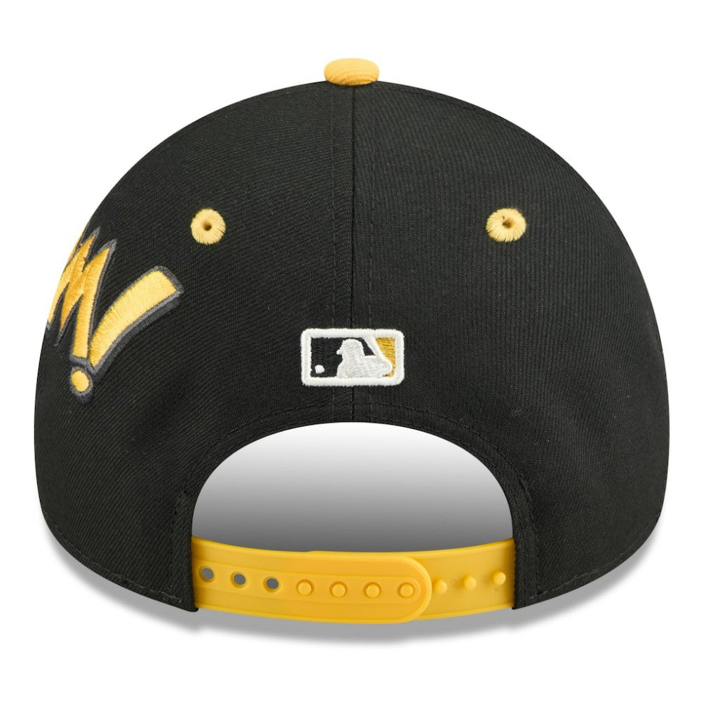 Pittsburgh Pirates 2025 MLB Diamond Hero Edition A-Frame 9FORTY Adjustable Hat Black/Gold