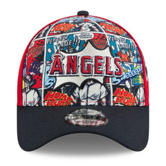 Los Angeles Angels Youth 2025 MLB Diamond Hero Edition A-Frame 9FORTY Adjustable Hat Red/Navy