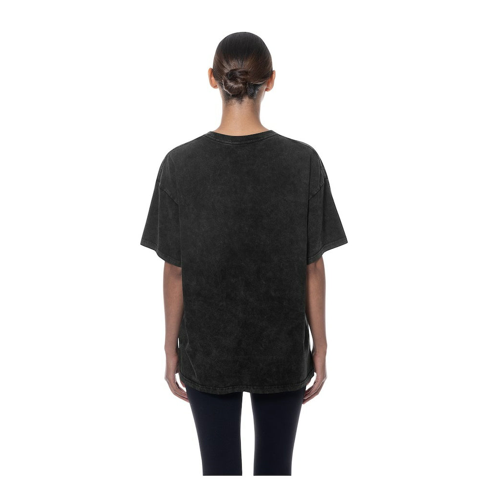 Chicago Bulls Women's Throwback Mineral Wash Oversized T-Shirt sale - Black for sale