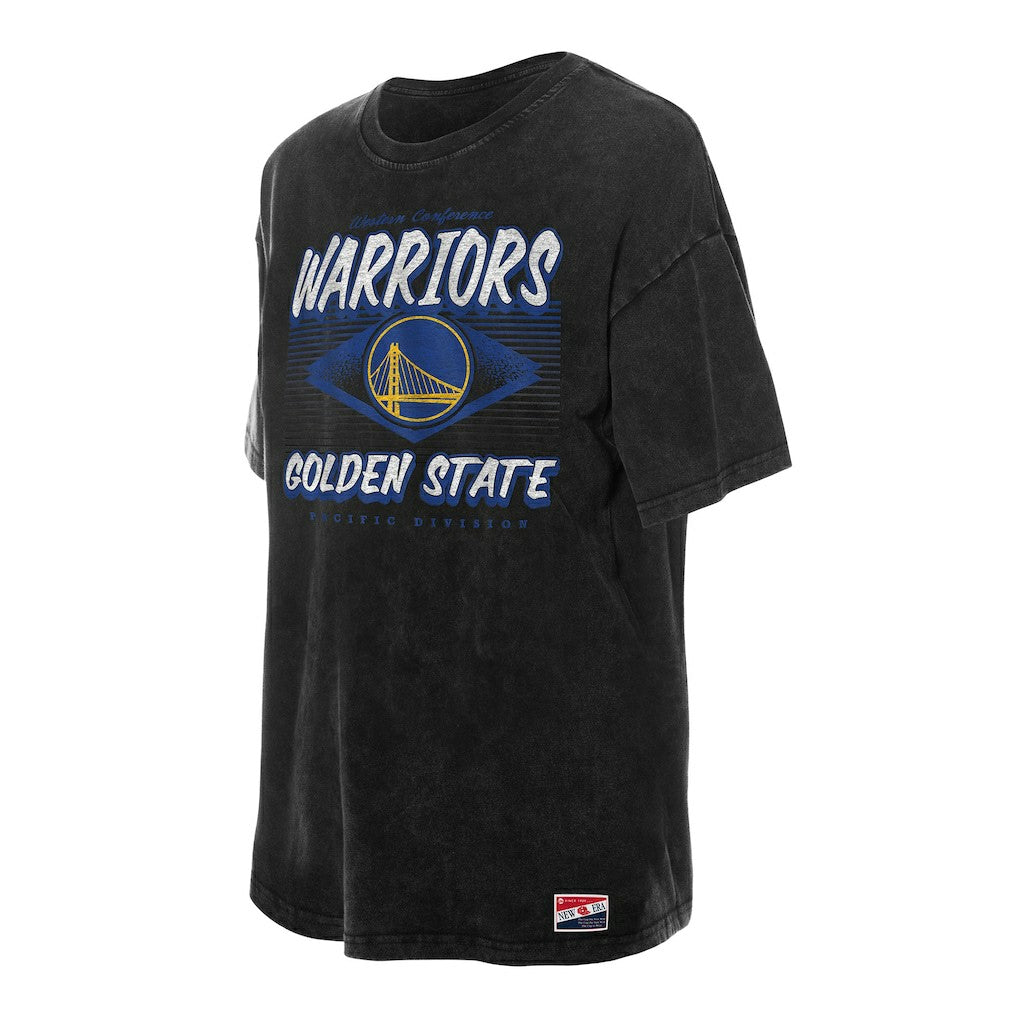 Golden State Warriors Women's Throwback Mineral Wash Oversized T-Shirt sale - Black cheap