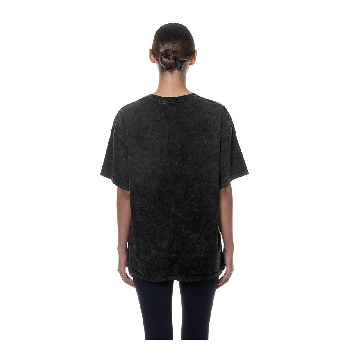 Los Angeles Lakers Women's Throwback Mineral Wash Oversized T-Shirt - Black sale