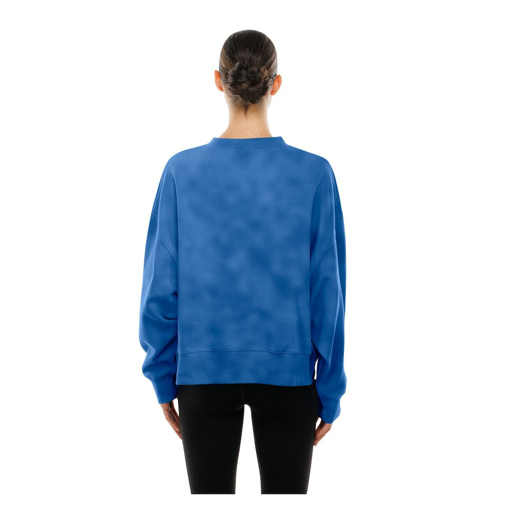 Dallas Mavericks Women's Boxy Throwback Mineral Wash Sweatshirt sale - Blue sale