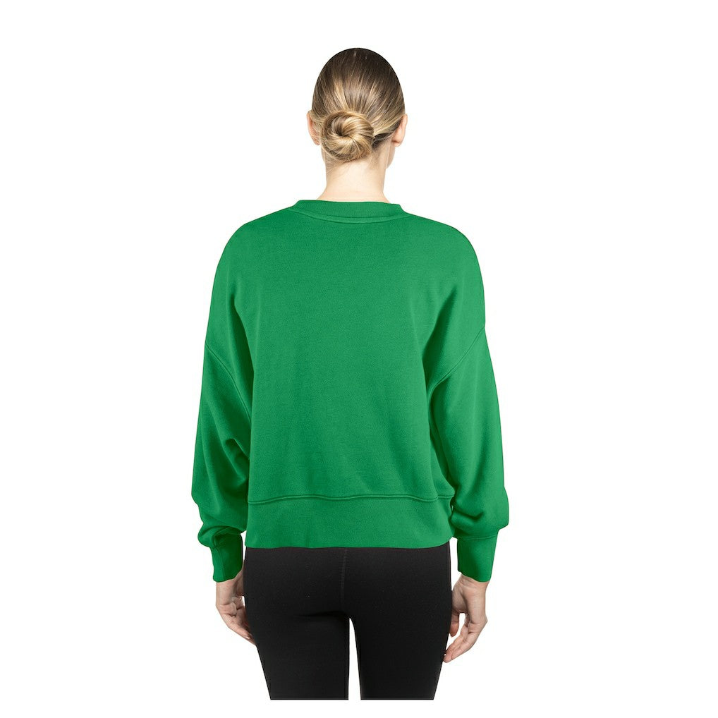 Boston Celtics Women's Boxy Throwback Mineral Wash Sweatshirt - Kelly Green on sale